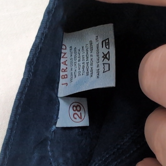 J Brand Navy Blue Midrise Vesper Capri Skinny Leg Size 28 - Picture 6 of 8